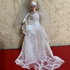 De Carlini NWT Lady in Elegant Gold Glitter Dress & Top Hat